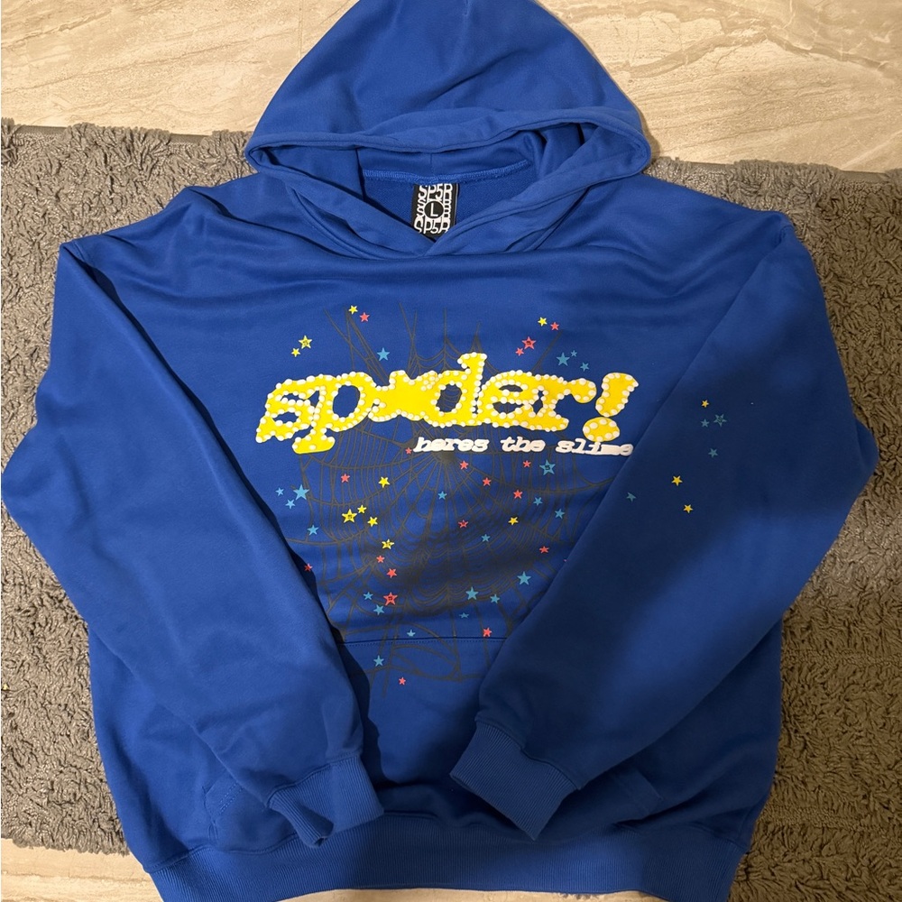 Blue Spyder Graphic Hoodie